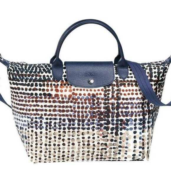 Longchamp Handbags - Longchamp Le Pliage Neo Fantage Polka Dot Nylon Tote